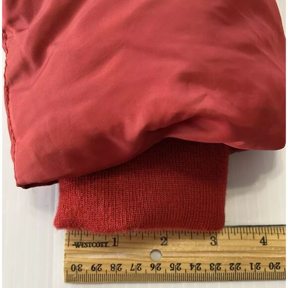 Covington Outerwear Women's Medium Coat Downs Puffer Jacket Red Fur Trim Hood - Picture 11 of 12